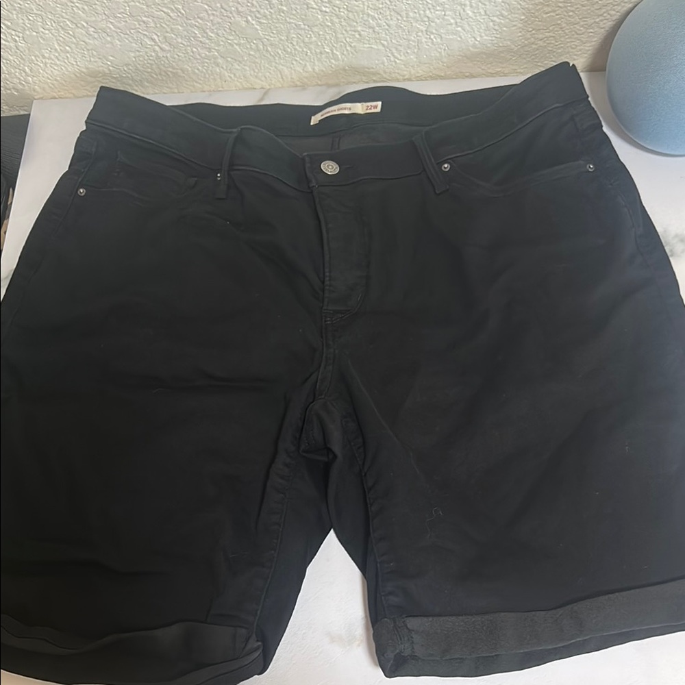 Signature by Levi Strauss Black Bermuda Shorts